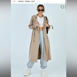 Princess Polly Cassie Trench Coat